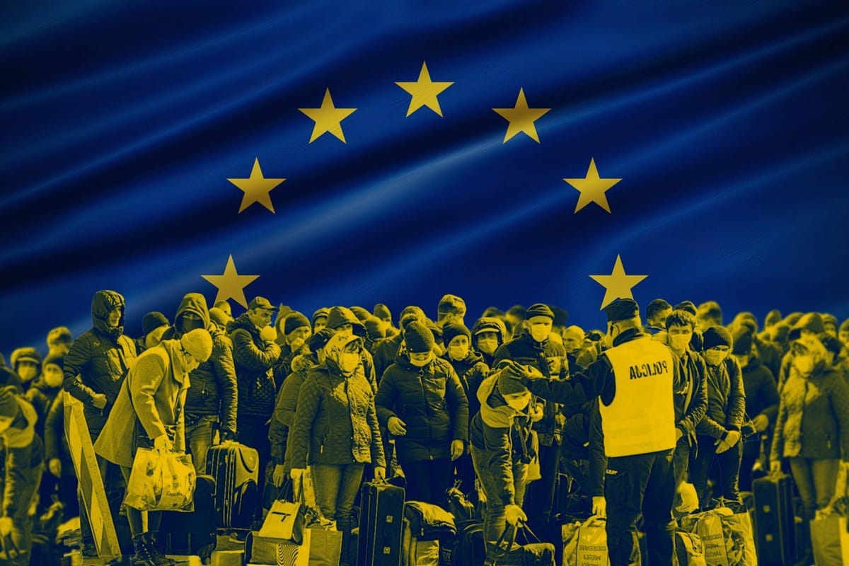 Image accompanying Komisja Europejska w żaden sposób nie pomogła Polsce z uchodźcami uciekającymi przed wojną.