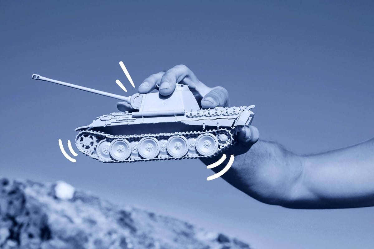 Image accompanying Ukraina: Romowie ukradli rosyjski czołg.
