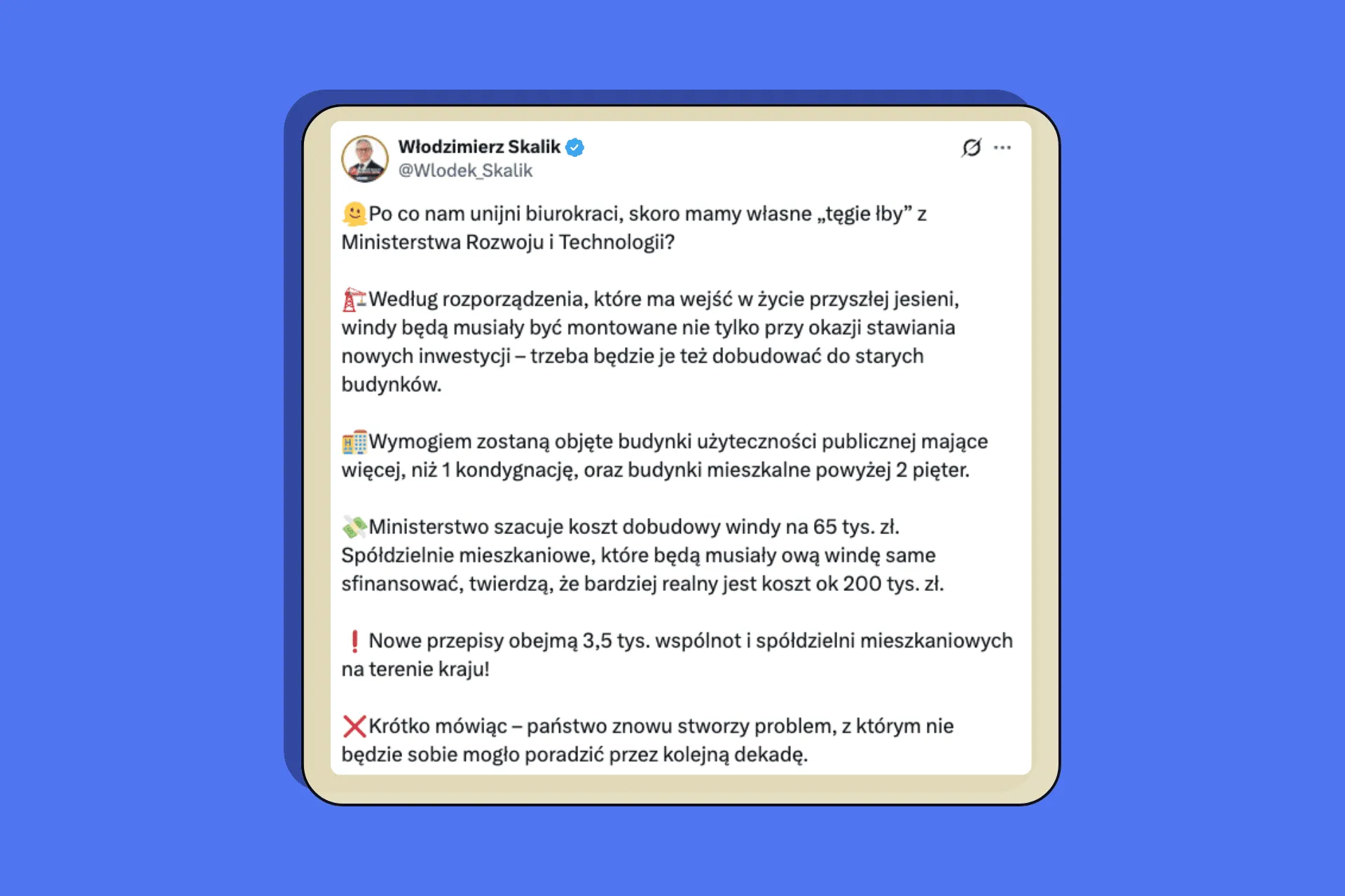 Rozporządzenie MRiT wprowadzi obowiązek montowania wind w starych blokach? Przeczytaliśmy projekt
