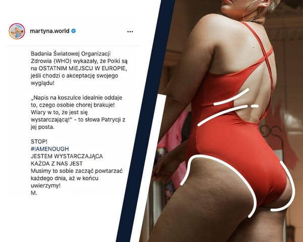Czy według WHO Polki są na ostatnim miejscu w Europie, jeśli chodzi o akceptację swojego wyglądu?