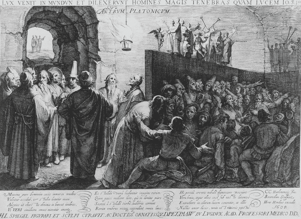 Wizja jaskini platońskiej a Matrix, Jan Saenredam, 1604