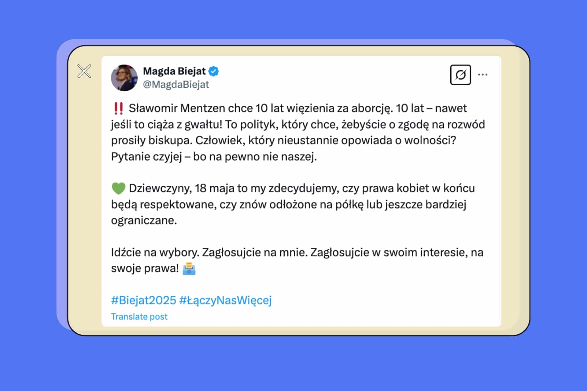 Mentzen chce 10 lat więzienia za aborcję? Sprawdzamy.